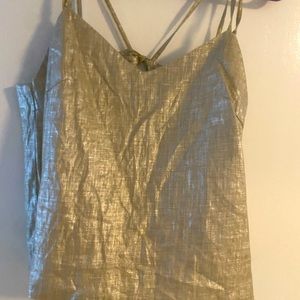 Silver and gold top